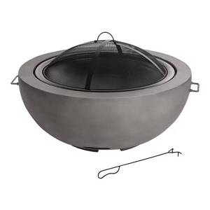 Forestbrook 36 in. x 20.75 in. Round Outdoor Concrete Wood Burning Fire Pit Msrp $269.99