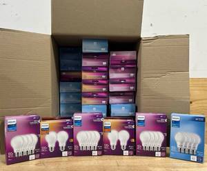 Various Phillips lightbulbs 60-100W (lot of 30)