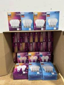 Various Philips LED light bulbs 60-100W (lot of 20)