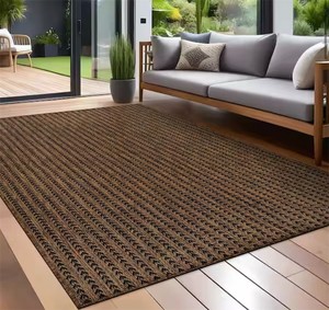 Arrow Gold 8 ft. x 10 ft. Chevron Striped Washable Indoor Outdoor Area Rug