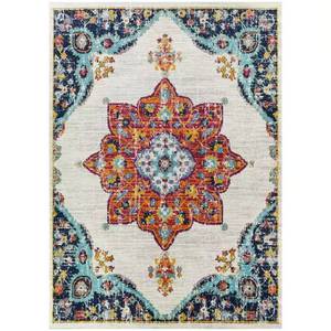 Aurora 6 ft. x 9 ft. Multi Medallion Area Rug