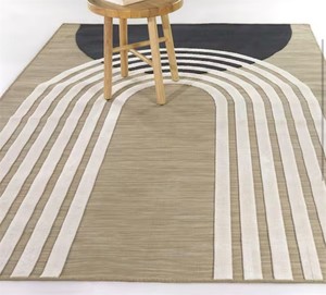 Campion Charcoal 5 ft. x 7 ft. Geometric IndoorOutdoor Area Rug