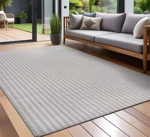 Arrow Gray 8 ft. x 10 ft. Chevron Striped Washable Indoor Outdoor Area Rug