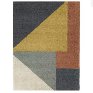 Jordan Mustard 7 ft. x 9 ft. Geometric Area Rug
