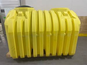 1000 Gal. Yellow Polyethylene Two Compartment Septic Tank MSRP $2,199