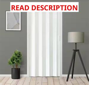 Everbilt Accordion Door Jupiter Scandinavian White 36 in. x 80 in.