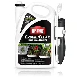 Ortho GroundClear Weed and Grass Killer RTU Liquid 1 gal (lot of 4 gallons)