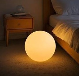 LED Glowing Orb Floor Lamp $84.99 Retail - Brand New
