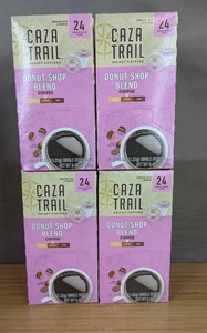 Caza Trail Donut Blend Coffee K Cups 4 Boxes 96 Count $59.99 Retail - Brand New