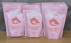 Chamberlain Coffee Strawberry Matcha Latte Mix 3pk $59.99 Retail - Brand New