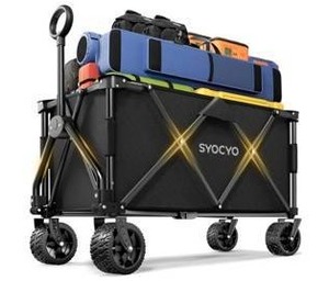 SYOCYO Collapsible Utility Wagon 420lb Capacity