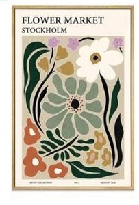 Flower Market Framed Wall Art 32 x 24 $56.99 Retail - Brand New