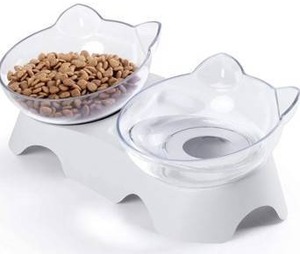 Elevated Cat Food & Water Bowl Set Small - Brand New