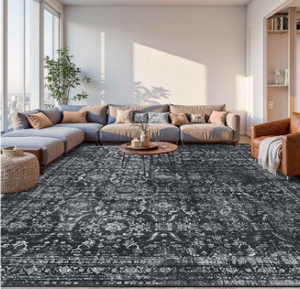 10 x 14 Vintage Multicolored Washable Area Rug $189.99 Retail - Brand New