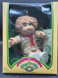 Cabbage Patch Kid - Coleco - 1985 - Loop - Champagne Hair - Blue Eyes - Boy - Dimples - MIB