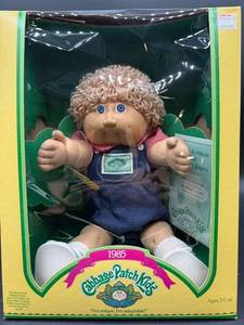 Cabbage Patch Kid - Coleco - Loop - Champagne Hair - Blue Eyes - Boy - Dimples & Freckles - MIB