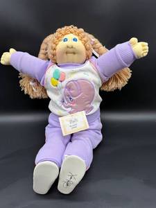 Cabbage Patch Kid - Softie - Double Braided Ponytail - Champagne Hair - Blue Eyes - Girl - No Box