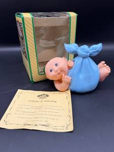 Vintage Cabbage Patch Kids Bank With Certificate & Box