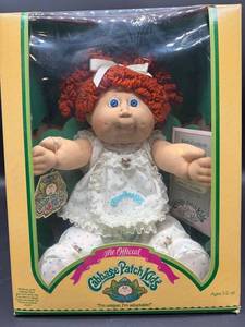 Cabbage Patch Kid - Coleco - Popcorn - Orange - Blue Eyes - Girl - Dimples & Tongue - MIB