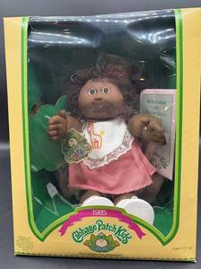 Cabbage Patch Kid - Coleco - 1985 - African American - Double Ponytail - Brown Hair - Brown Eyes - Girl - Dimples & Tooth - MIB