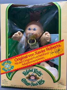 Cabbage Patch Kids - Arxon - Kuschel Kinder - German - Bald - Blue Eyes - Boy - Dimples, Freckles & Pacifier - MIB