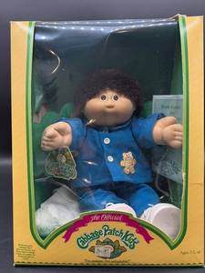 Cabbage Patch Kid - Coleco - Shag - Brown Hair - Brown Eyes - Boy - Freckles - MIB