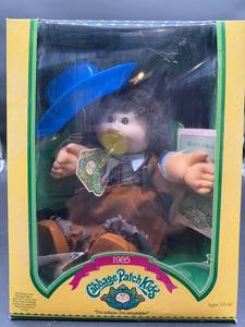 Cabbage Patch Kid - Coleco - 1985 - Ponytail - Brown Hair - Brown Eyes - Girl - Dimples & Tooth - Cowboy Hat - MIB