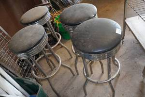 Set of Four Bar Stools