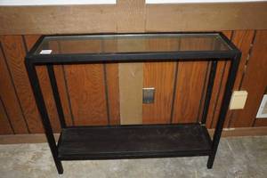 Glass Top Sofa Table
