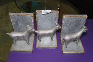 Decorative Book Ends - Goats