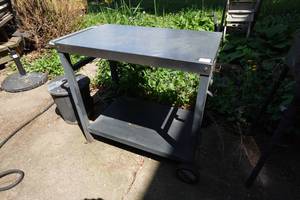Outdoor Rolling Stainless Steel Top Prep Station