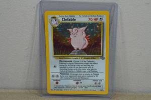 Clefable Jungle Set Red Number Holo Pokemon Card 164