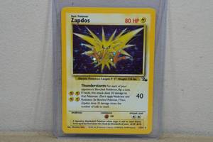 Zapdos Fossil Set Red Number Holo Pokemon Card 1562