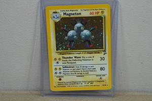 Magneton Base Set 2 Red Number Holo Pokemon Card 9130