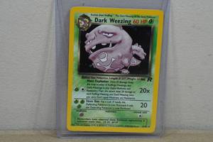 Dark Weezing Team Rocket Set Red Number Holo Pokemon Card 1482