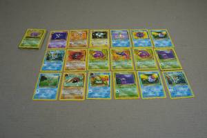 Fossil Set Red Number Pokemon Cards