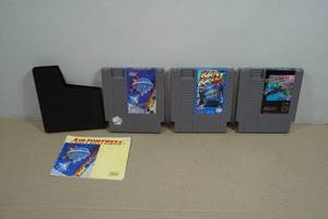 Nintendo NES Air Fortress, Rad Racer II, Tiger Heli Game Cartridges