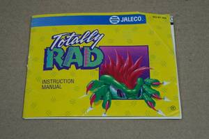 Nintendo Totally Rad Instuction Manual