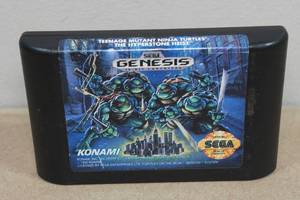 Sega Genesis Teenage Mutant Ninja Turtles The Hyperstone Heist Game Cartridge