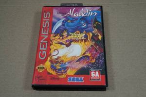 Sega Genesis Aladdin Game Cartridge