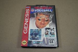 Sega Genesis Troy Aikman Football Game Cartridge