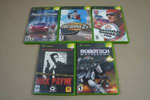 XBOX Games - Project Gothem, Tony Hawk, Nascar Thunder, Max Payne, Robotech