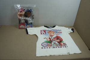 1998 Highlight Starz Bean Bag Plush Figures and Mark McGwire T-Shirt