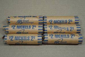 6 Rolls US Nickels