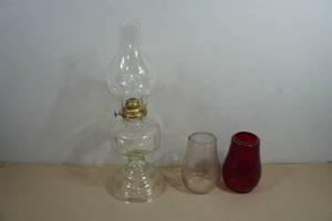Vintage Glass Oil Lamp and Lantern Globes