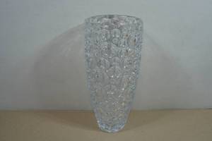 Vintage Bohemian Bubble Glass Vase from Czech Republic