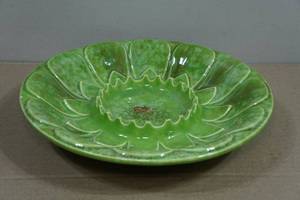 Vintage Royal Haeger Green Drip Glaze Ashtray