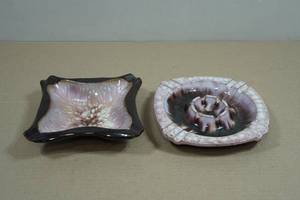 Modern Drip Glaze Pottery Ashtrays