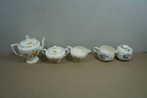 Vintage Porcelain Tea Service Pieces