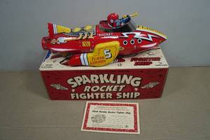 Vintage Litho Flash Gordon Rocket Ship